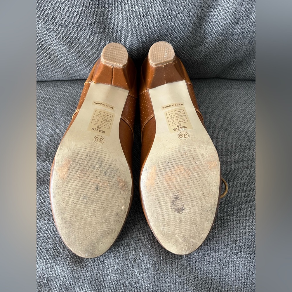 chelsea crew Tan Lace-Up Leather Heels - Picture 7 of 7